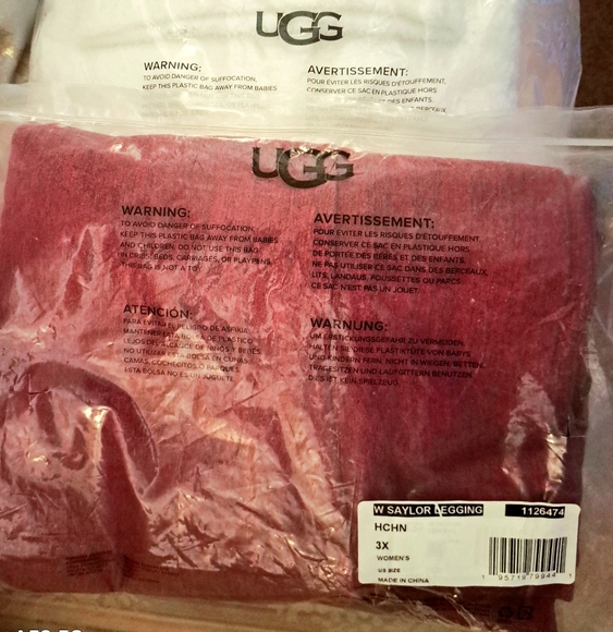 NWT UGG Saylor Plus Size Leggings Heather Chianti Purple 3X - Picture 10 of 11